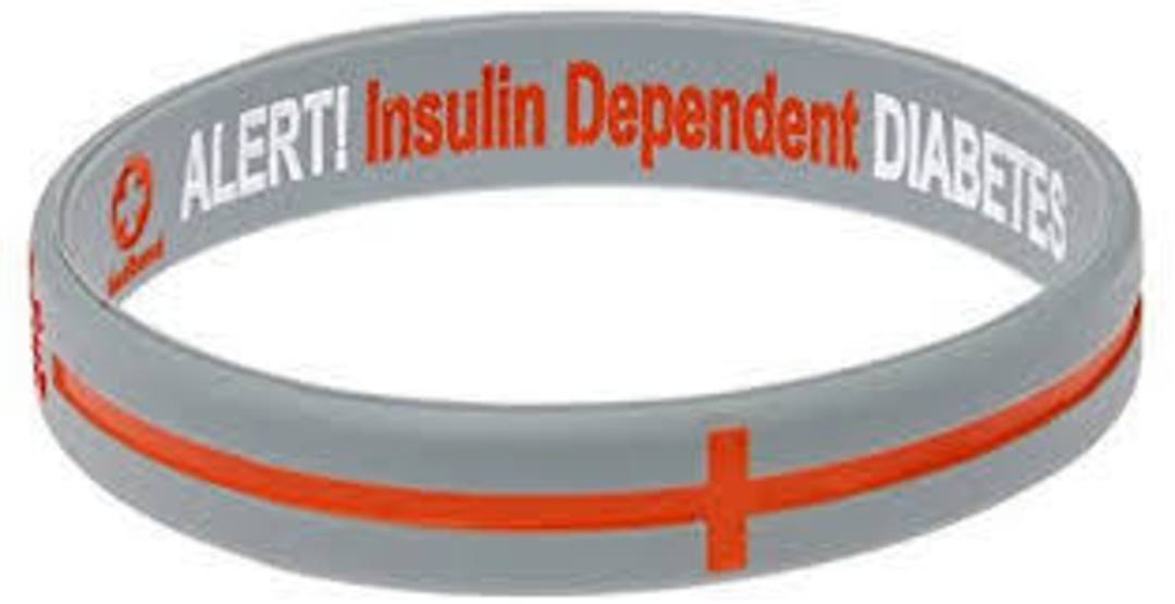 Mediband ALERT! Reversible Wristband- diabetes, asthma image 2